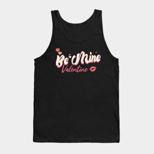 Be Mine Retro Valentine's Day Western Valentine Tank Top